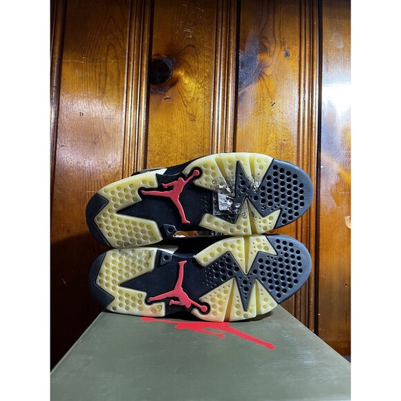 Jordan 6 Travis Scott Olive Green Cactus Jack  Size 9.5 Men (CN1084-200)  OG All main image 4